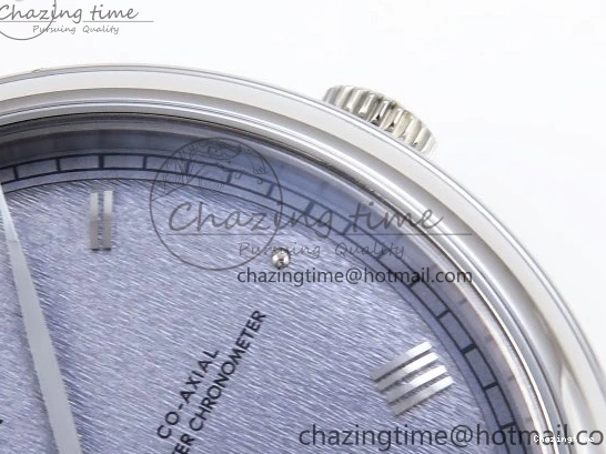 1230 Trendsetting De Ville Power Reserve SS MKF 1:1 Best Edition Blue Textured Dial on Black Leather Strap A 7742